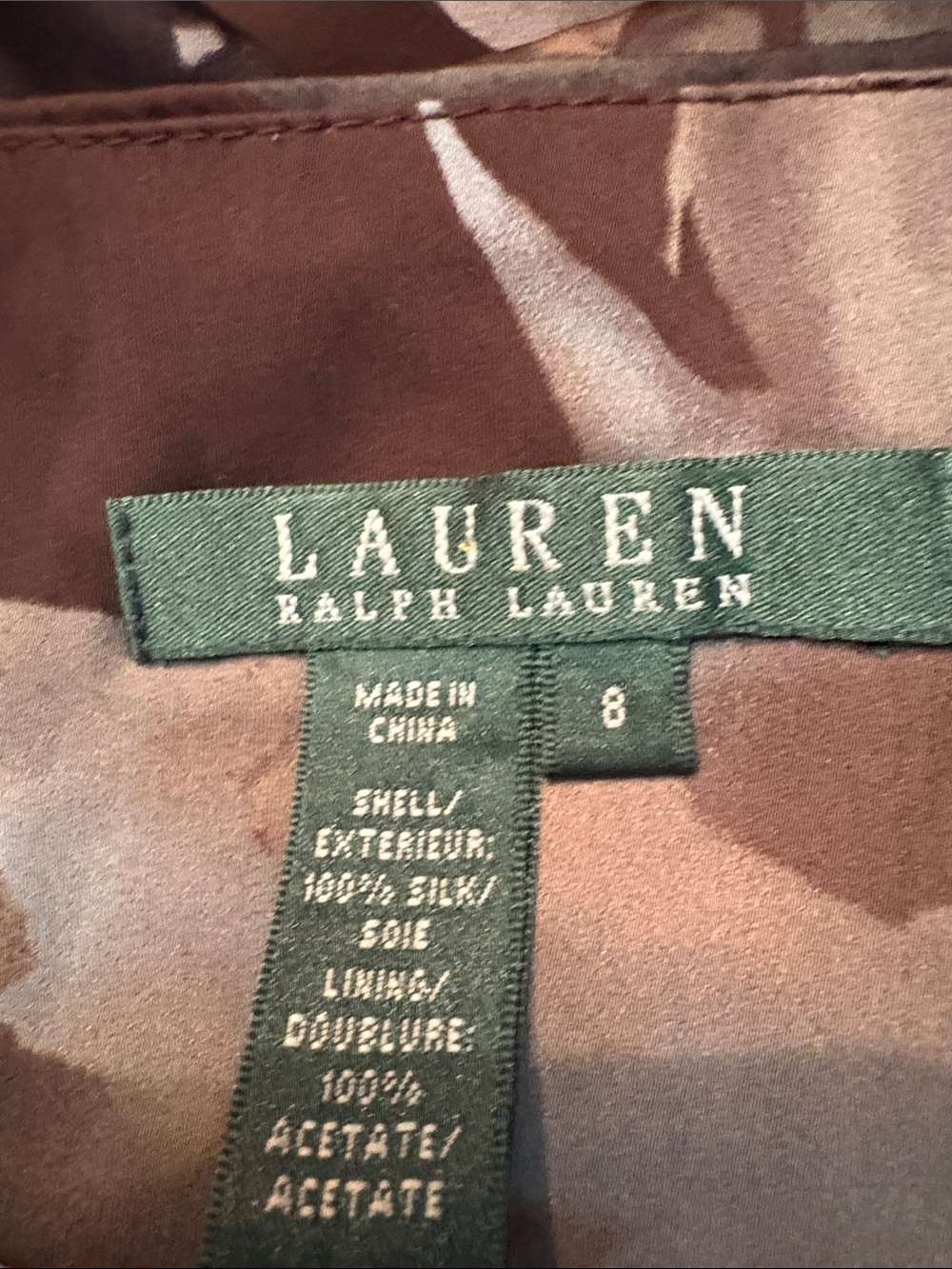 Ralph Lauren Silk Flora Skirt - size 8 ๐ - Picture 2 of 4